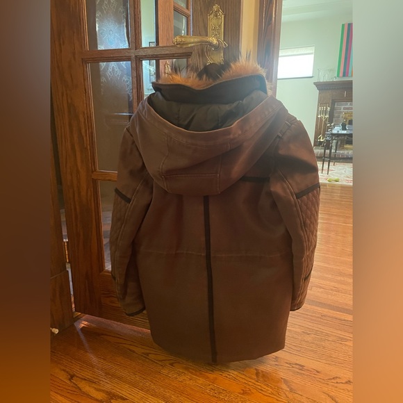 The Kooples parka with hood and real raccoon fur collar - size small - Picture 4 of 7